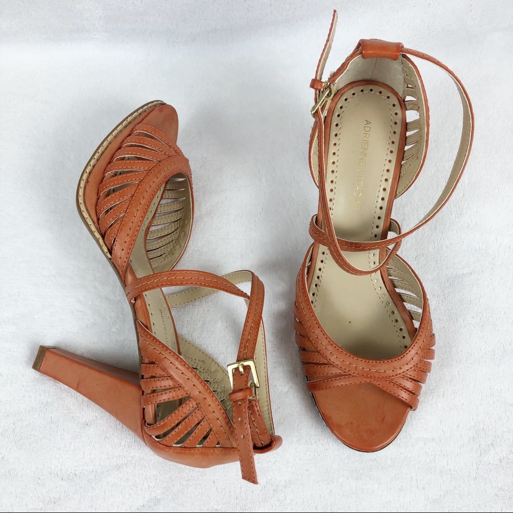 Adrienne Vittadini Retro Platform Sandal Heels